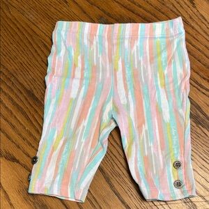 Calvin Klein Jeans Pastel Striped Baby Leggings size 12 mo